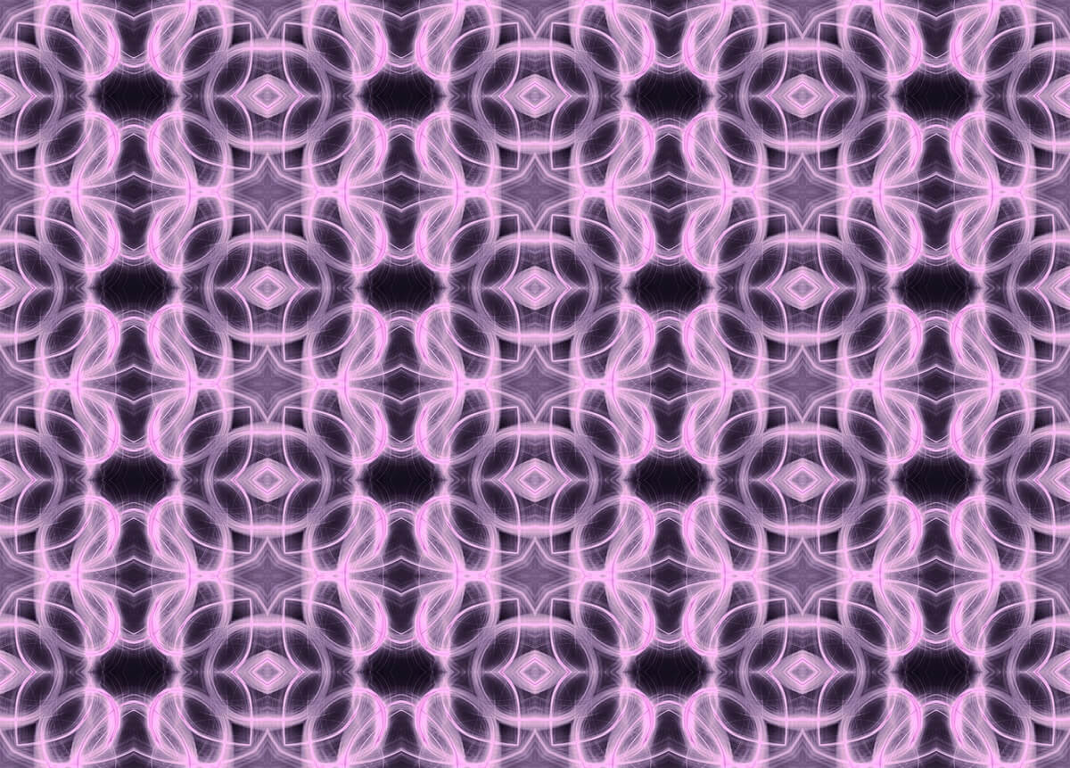 Alchemy Pattern in Pink and Black
