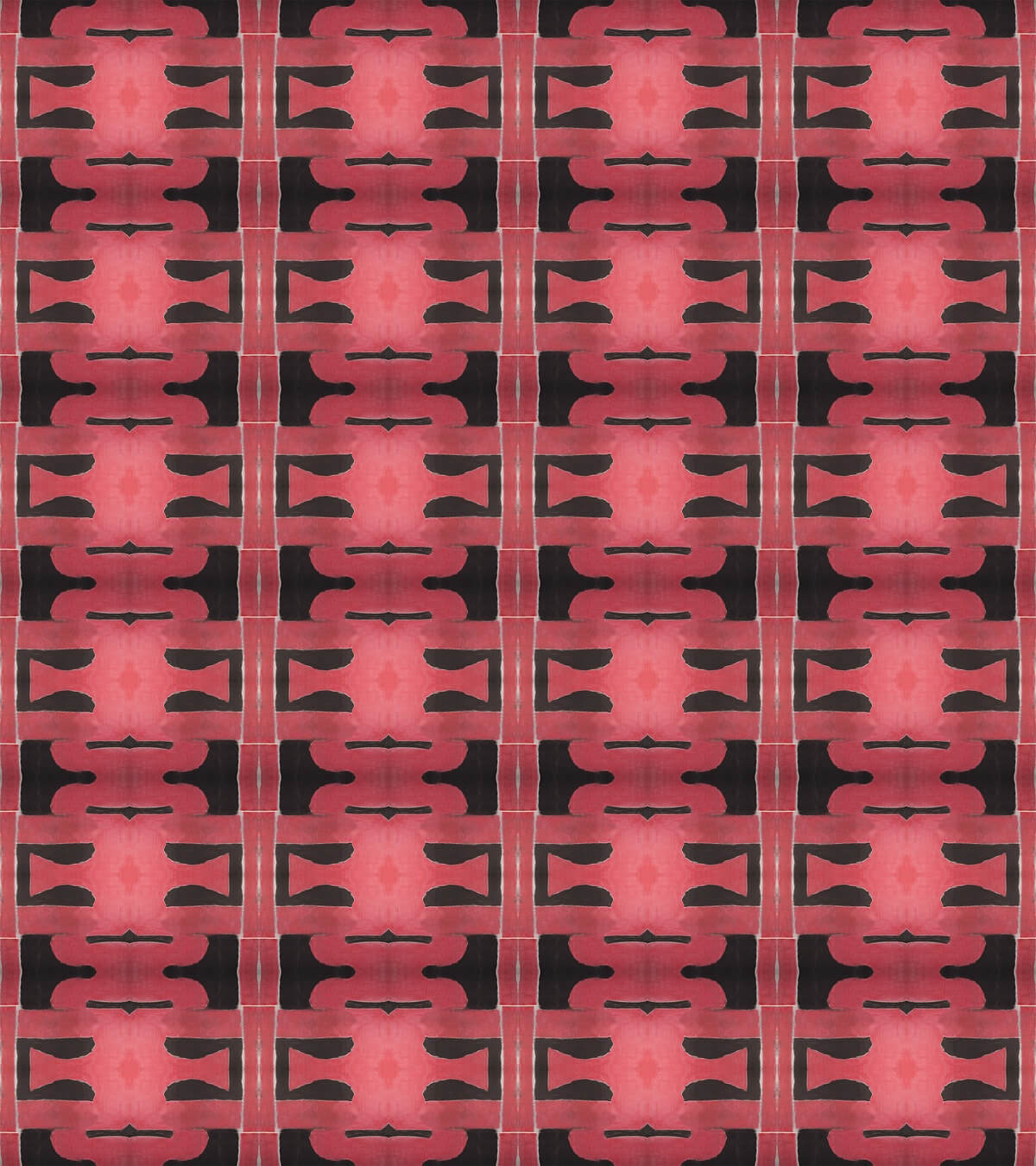 Beyond pattern in red/pink and black
