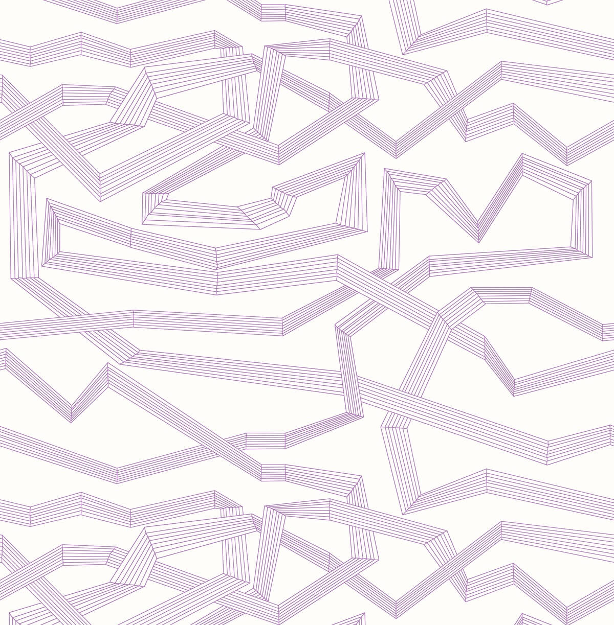 Boomerang pattern in Purple with white background