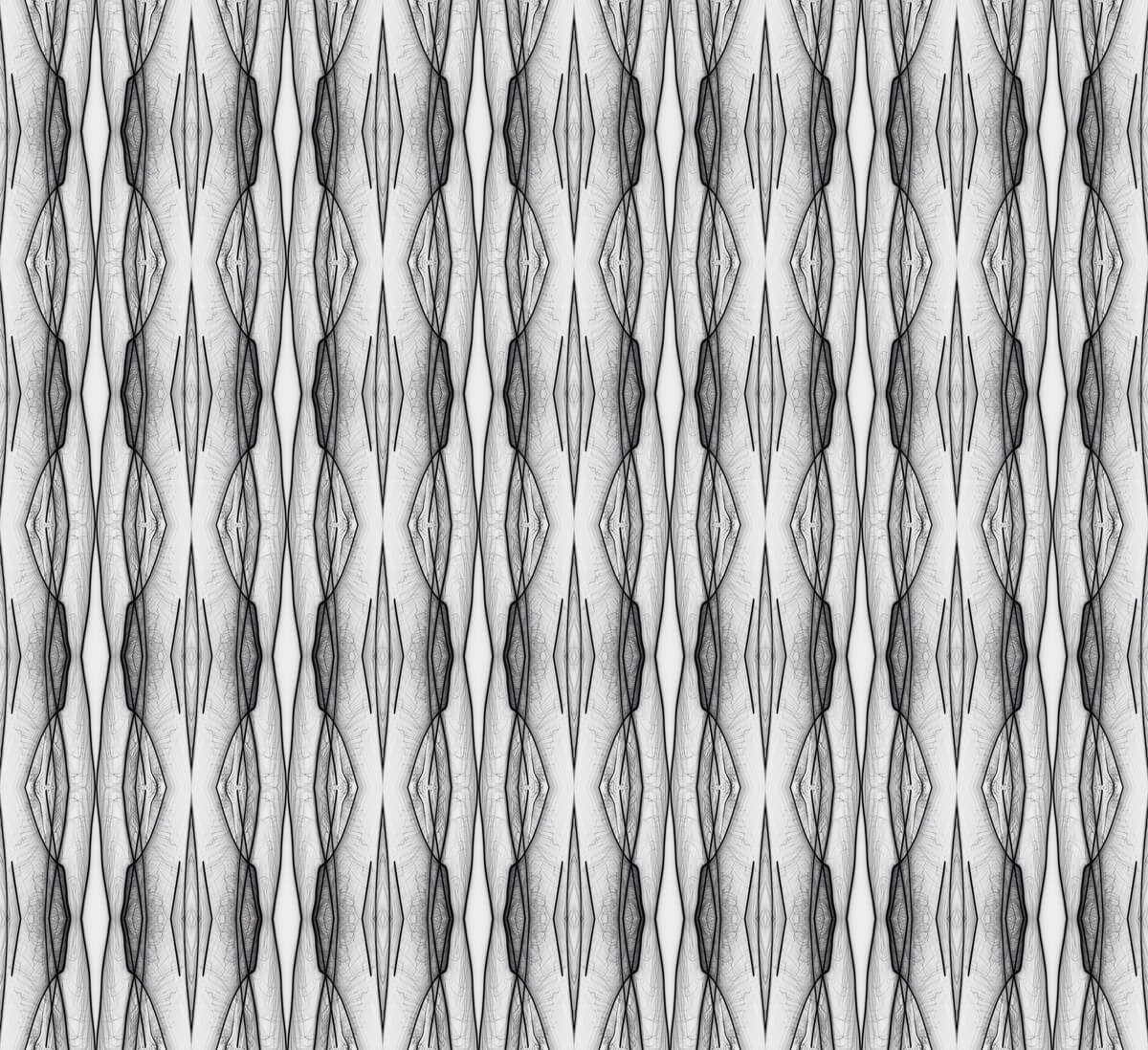 Deco pattern in black with white background