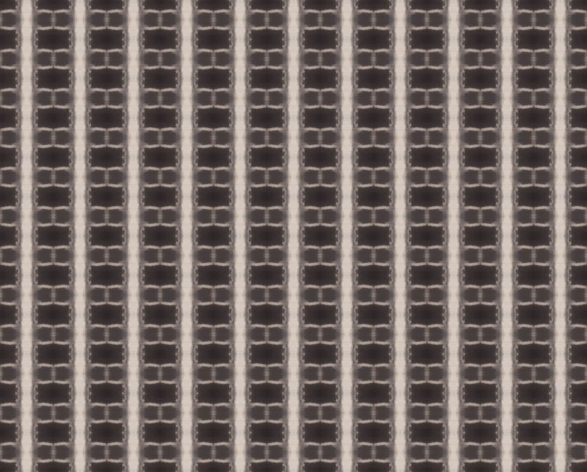 Discerning II pattern in black and gray