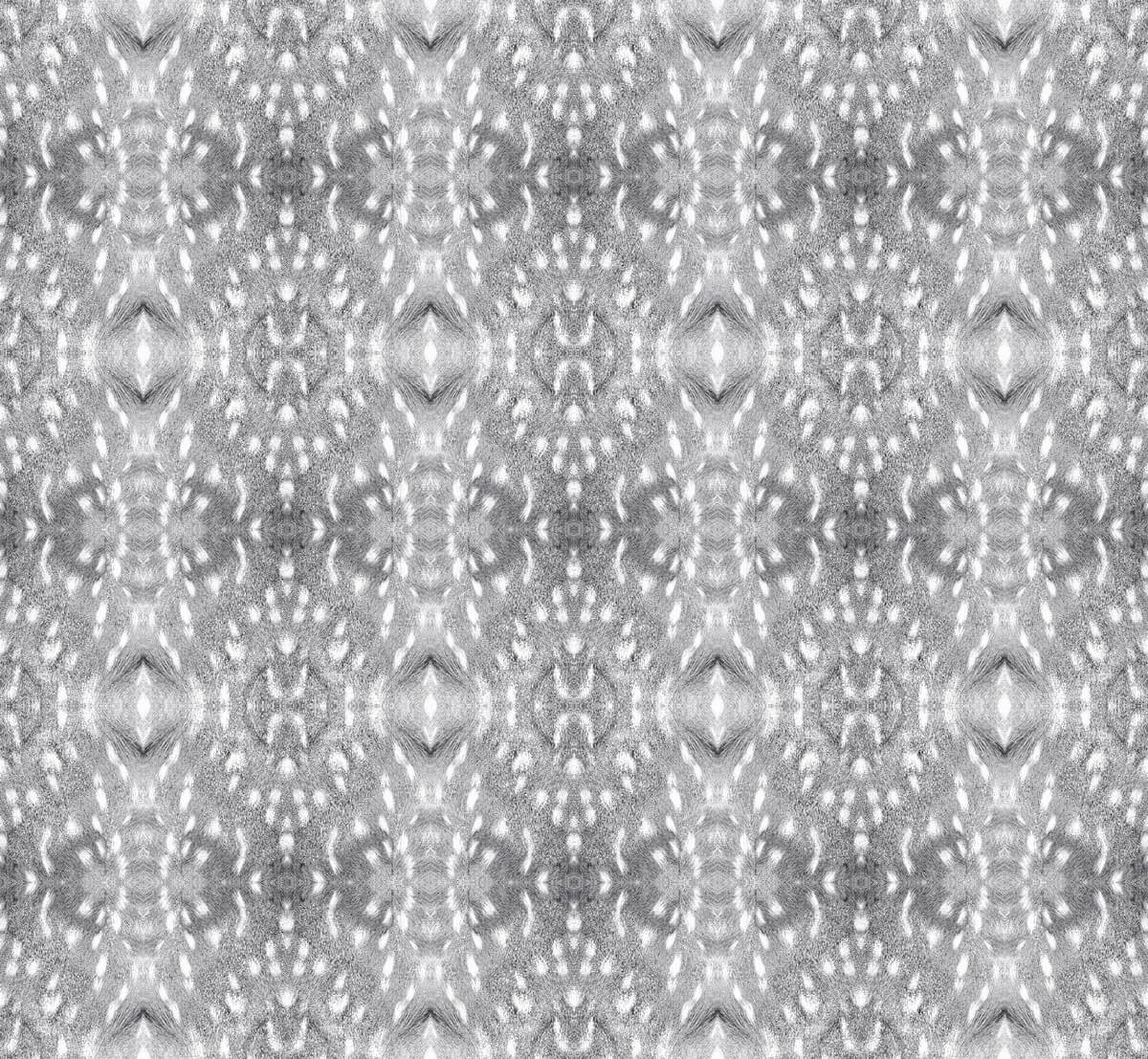 Fawn pattern in gray and white
