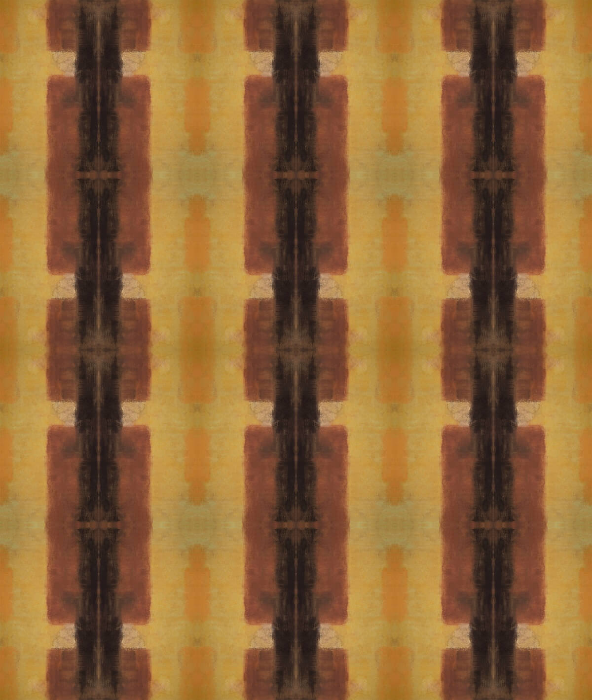 Gloucester pattern in black, brown, and mustard yellow