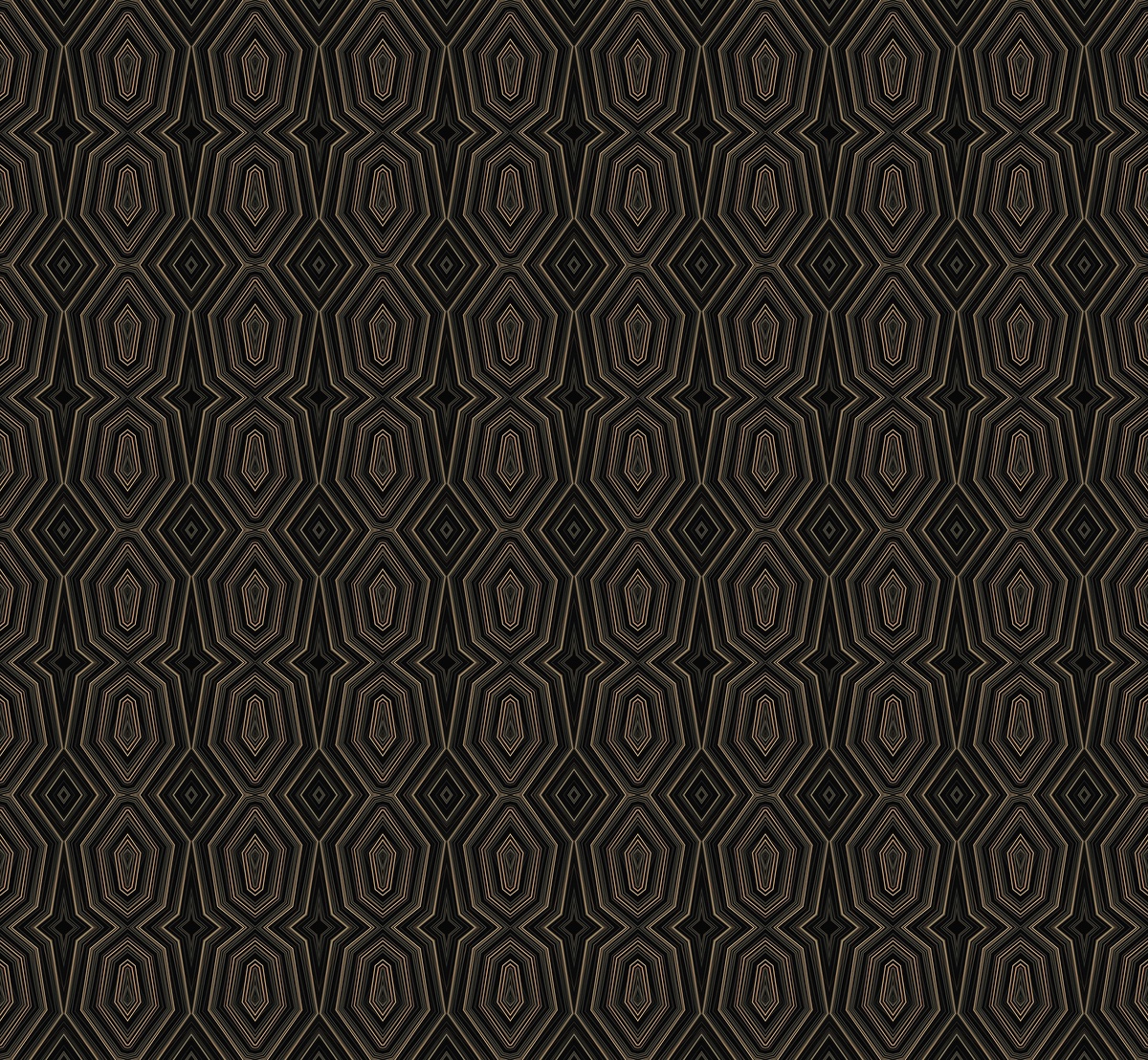 Keyhole pattern in black