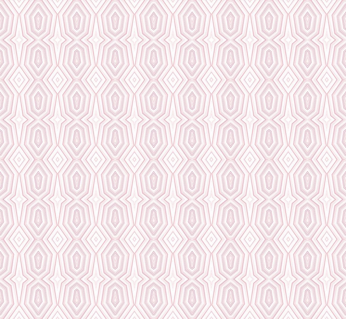Keyhole pattern in pink and white