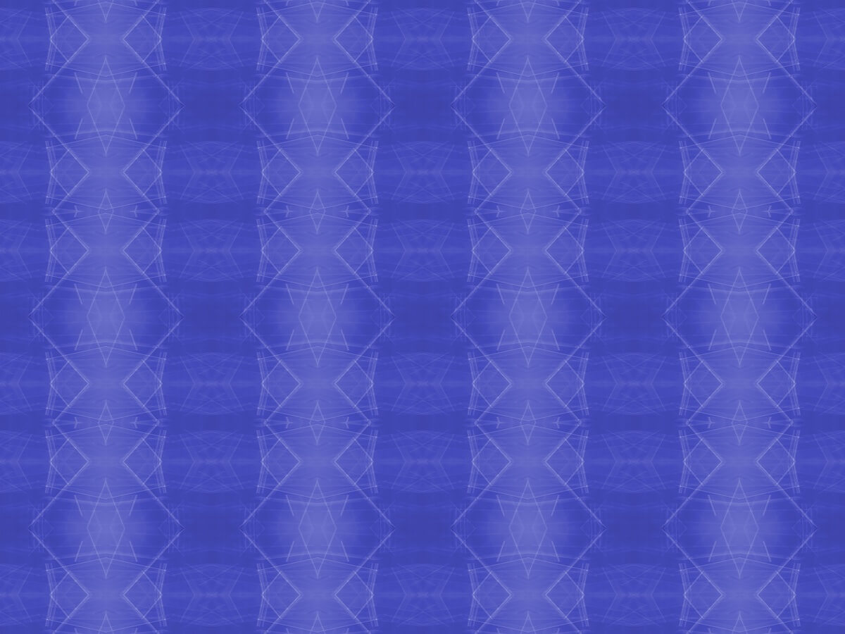 Leonardo's Ladder pattern in deep blue