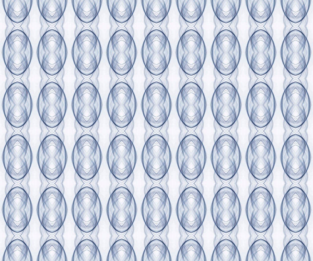 Light Shield pattern in blue and white