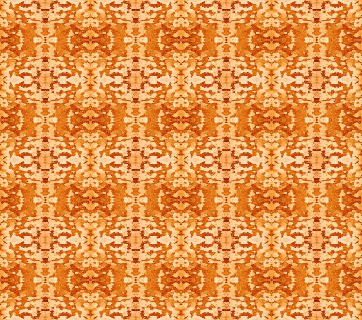 Park Bark pattern in orange