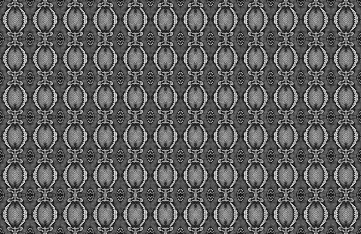 Planet Python pattern in gray
