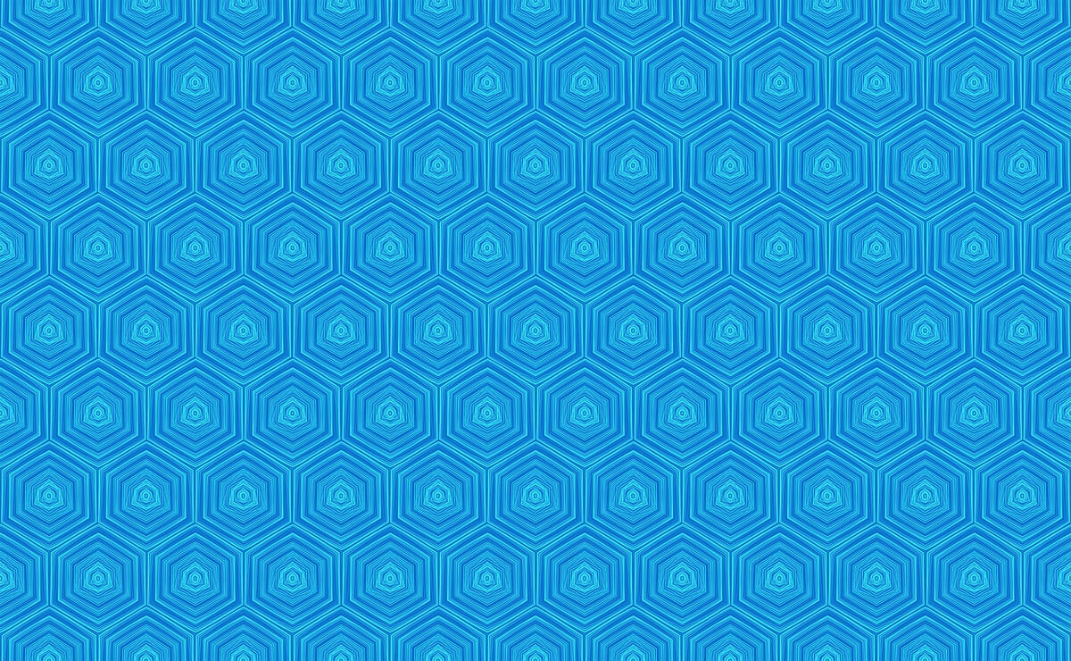 Reunion pattern in blue